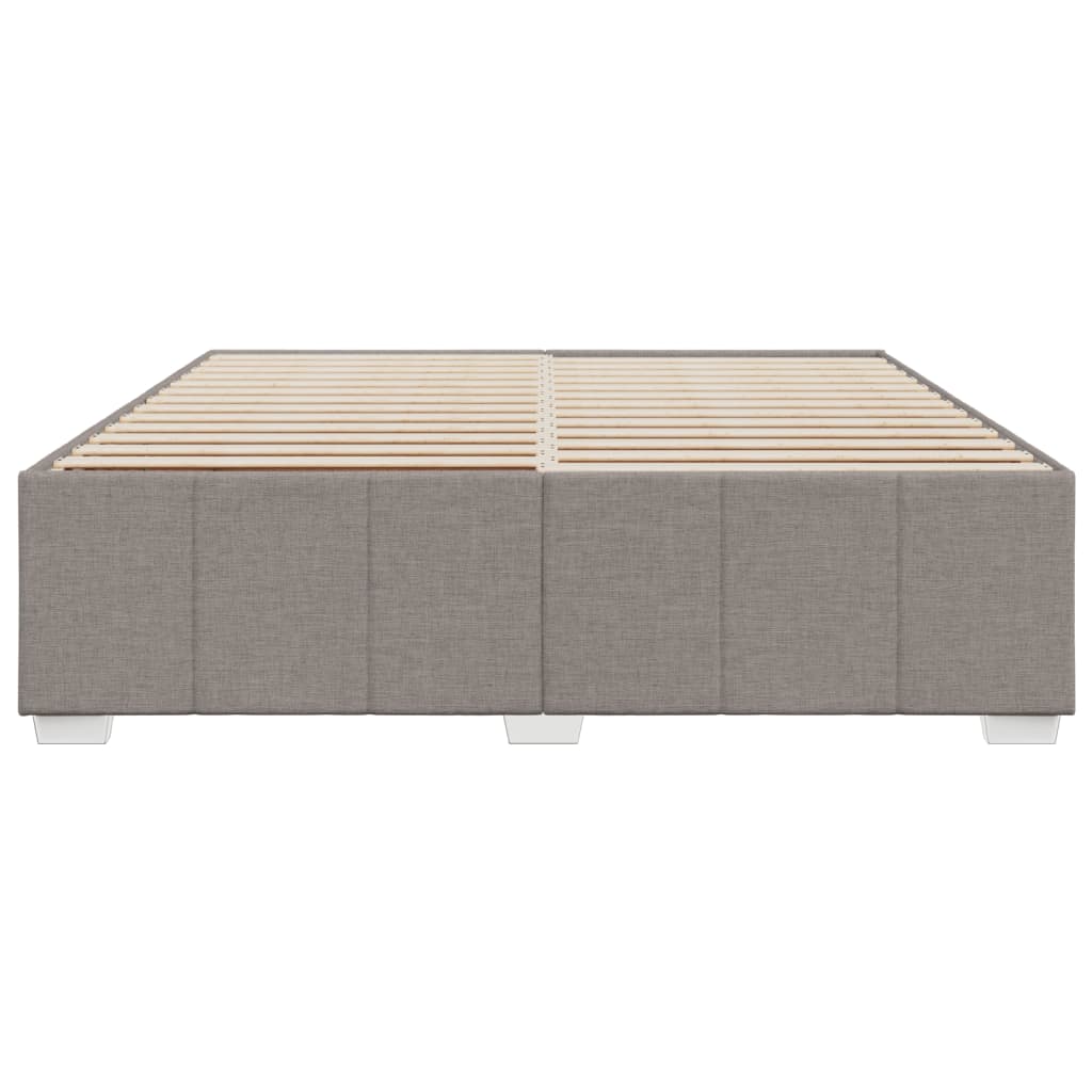 Cadre de lit sans matelas taupe 180x200 cm tissu - XIOS