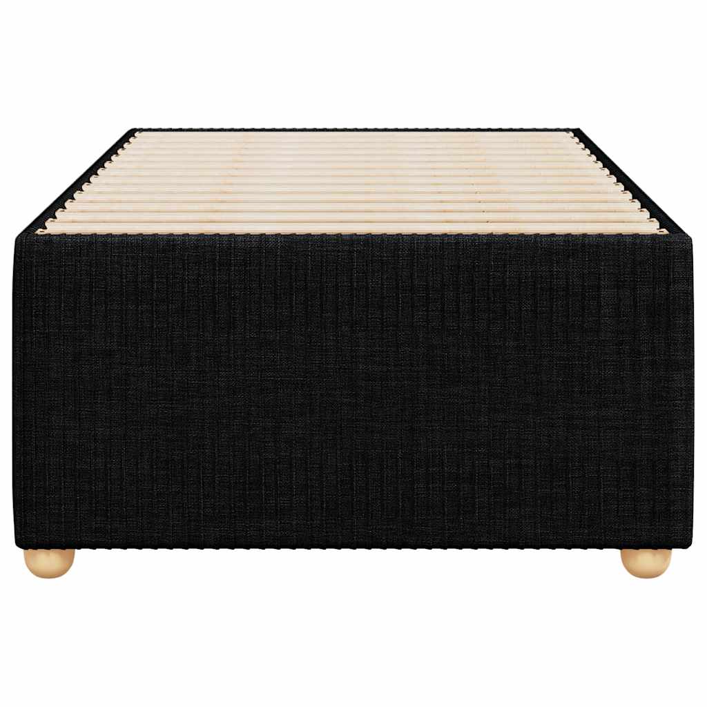 Cadre de lit sans matelas noir 80x200 cm tissu - XIOS