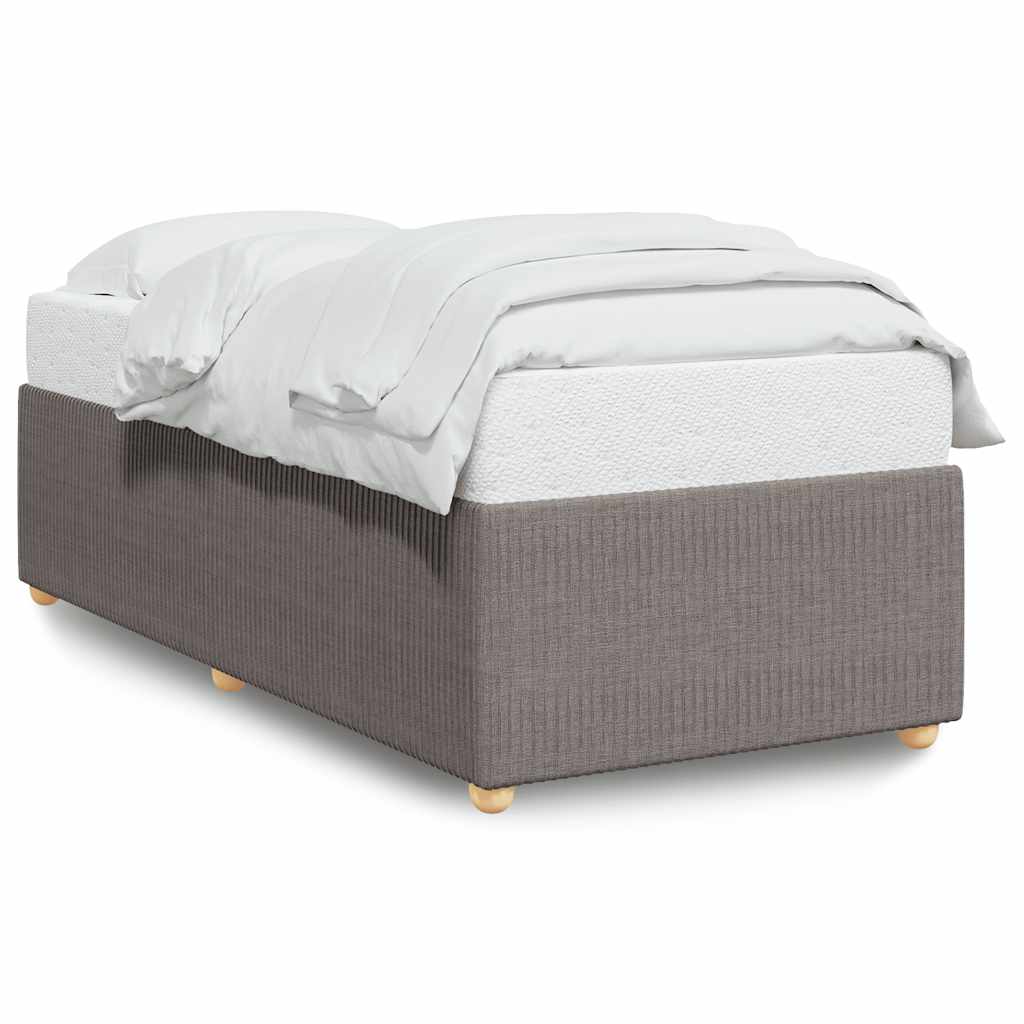 Cadre de lit sans matelas taupe 80x200 cm tissu - XIOS