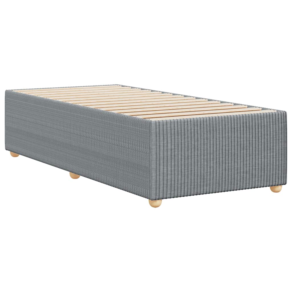 Cadre de lit sans matelas gris clair 90x200 cm tissu - XIOS