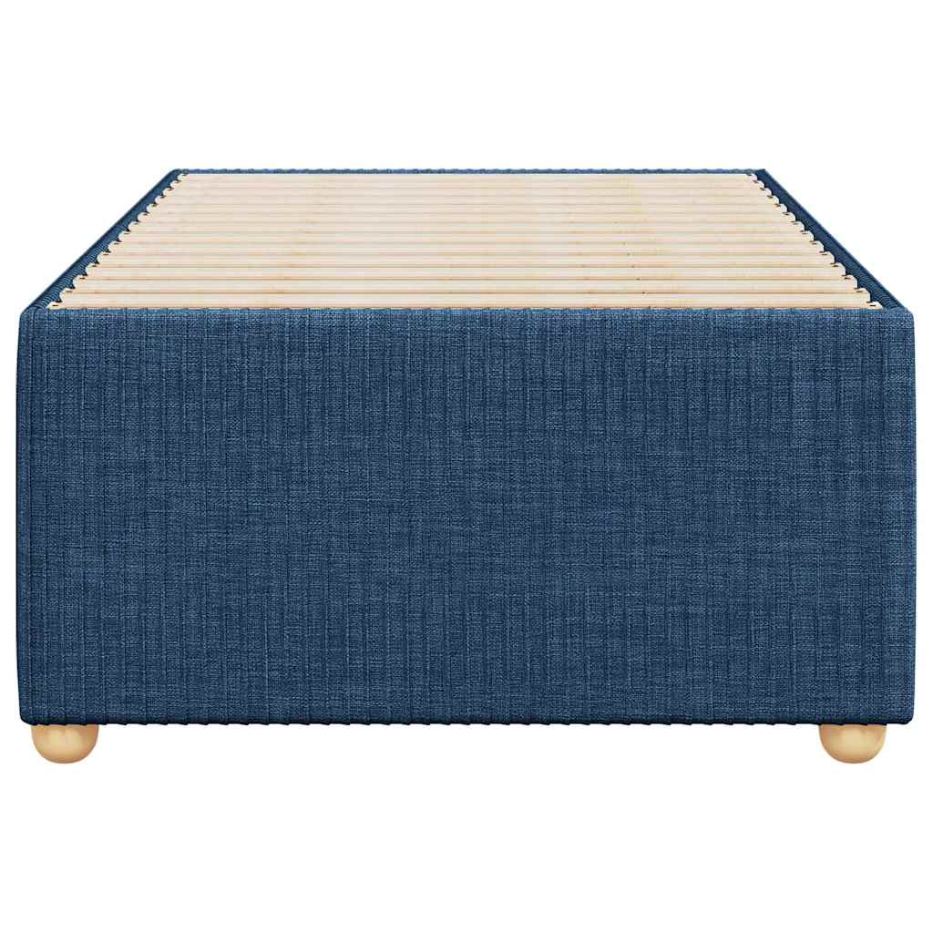 Cadre de lit sans matelas bleu 100x200 cm tissu - XIOS