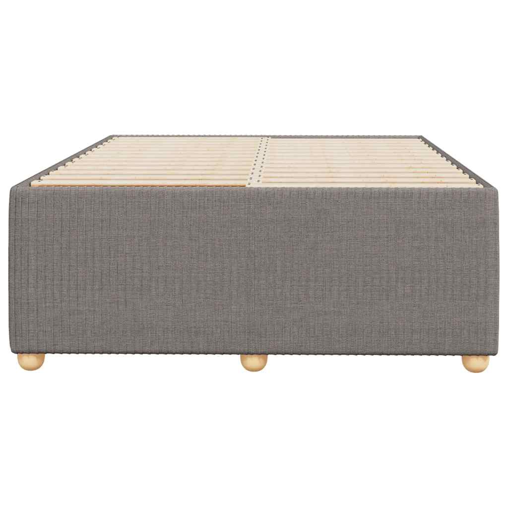 Cadre de lit sans matelas taupe 120x190 cm tissu - XIOS