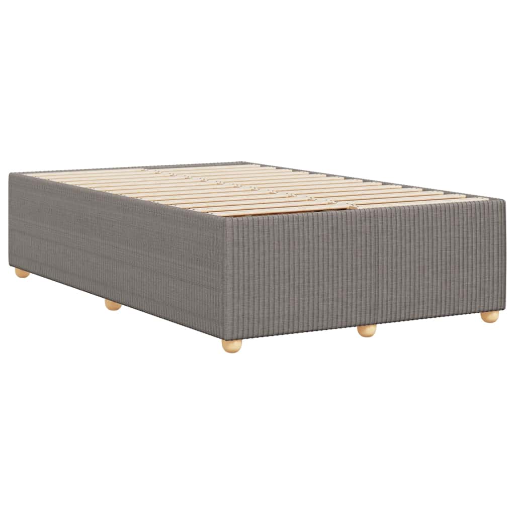 Cadre de lit sans matelas taupe 120x190 cm tissu - XIOS