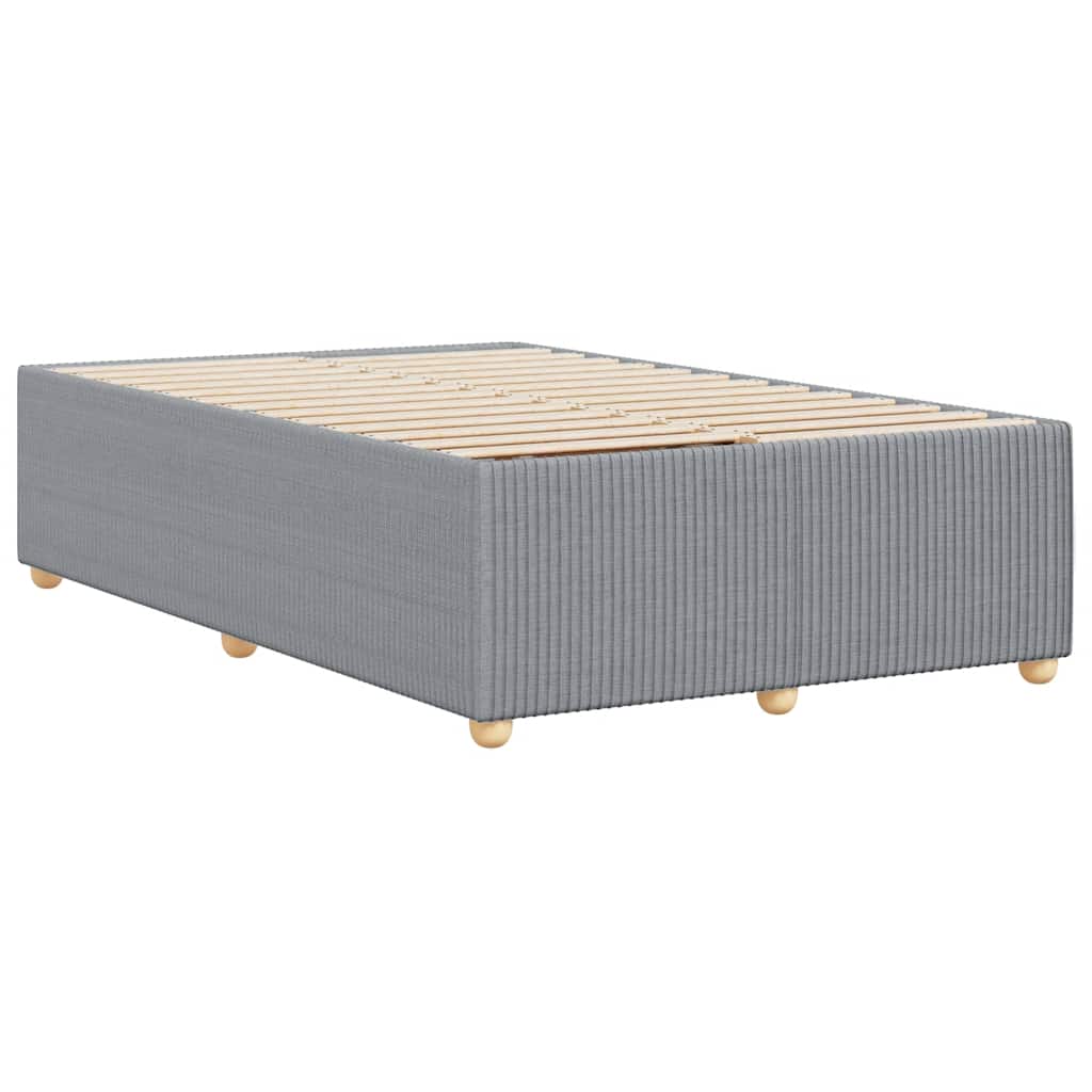 Cadre de lit sans matelas gris clair 120x200 cm tissu - XIOS