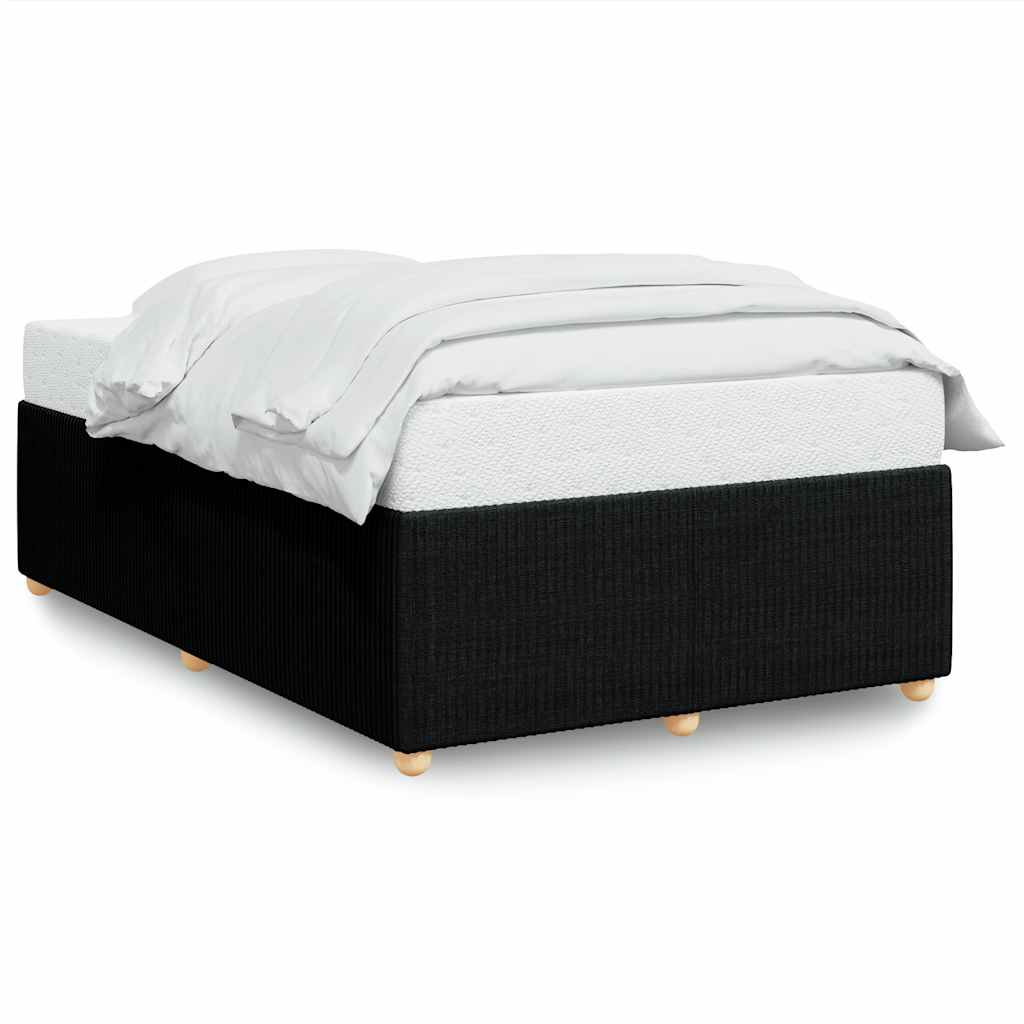 Cadre de lit sans matelas noir 120x200 cm tissu - XIOS
