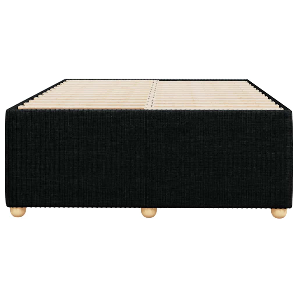 Cadre de lit sans matelas noir 120x200 cm tissu - XIOS