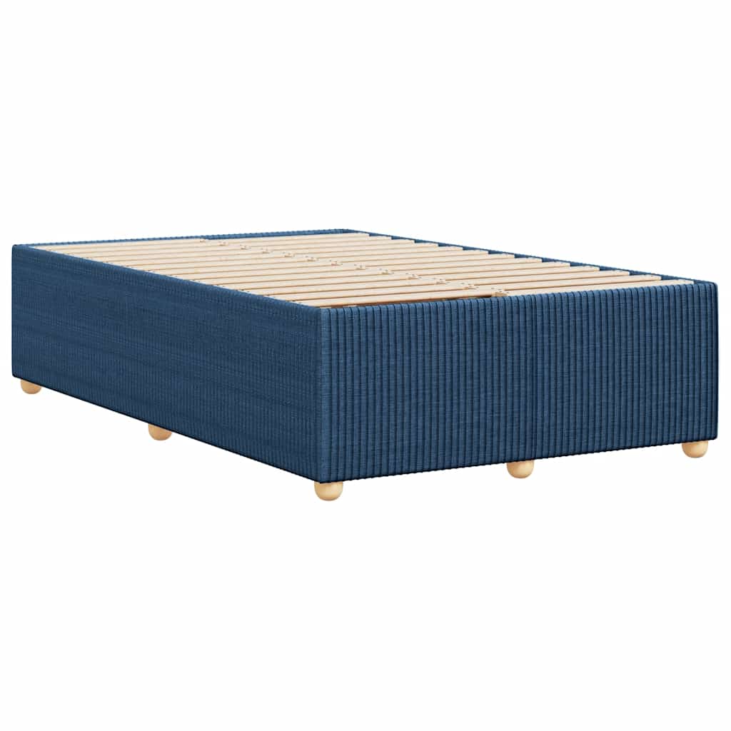 Cadre de lit sans matelas bleu 120x200 cm tissu - XIOS