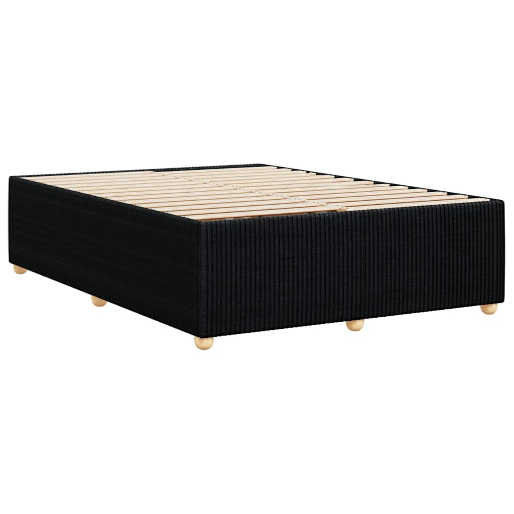 Cadre de lit sans matelas noir 160x200 cm tissu - XIOS