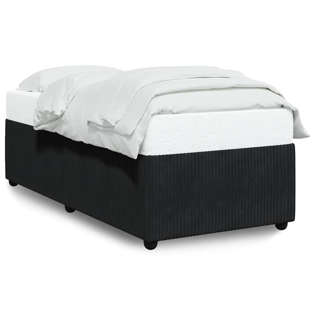 Cadre de lit sans matelas noir 100x200 cm velours - XIOS