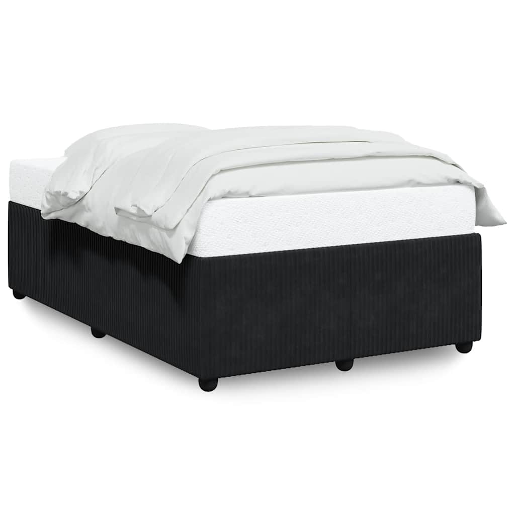 Cadre de lit sans matelas noir 120x190 cm velours - XIOS