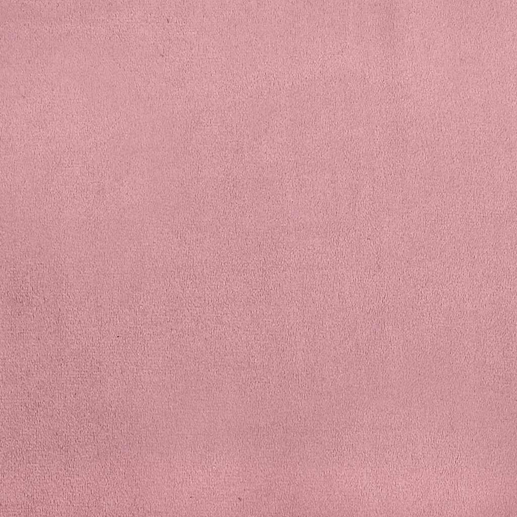 Cadre de lit sans matelas rose 140x200 cm velours - XIOS