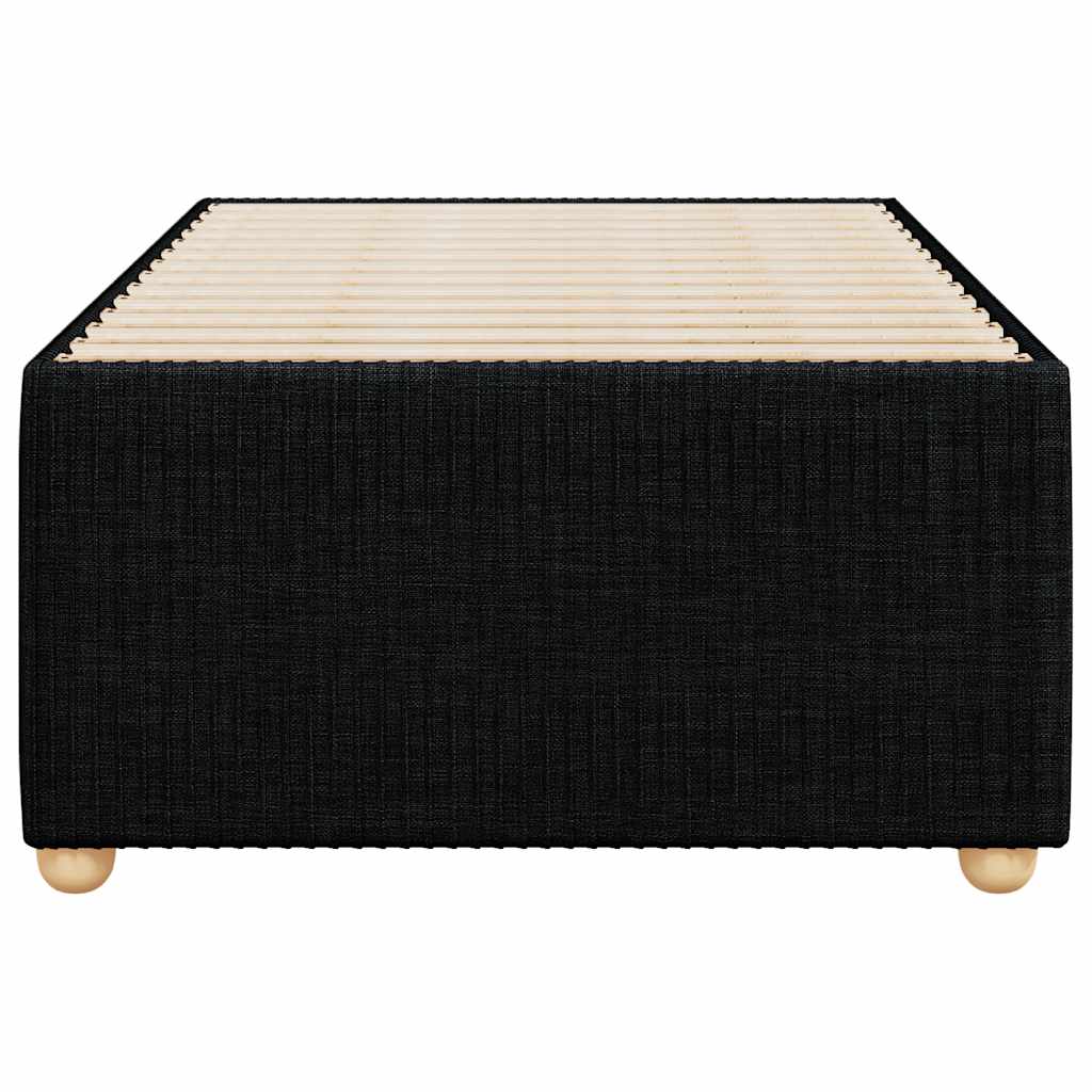 Cadre de lit sans matelas noir simple tissu - XIOS