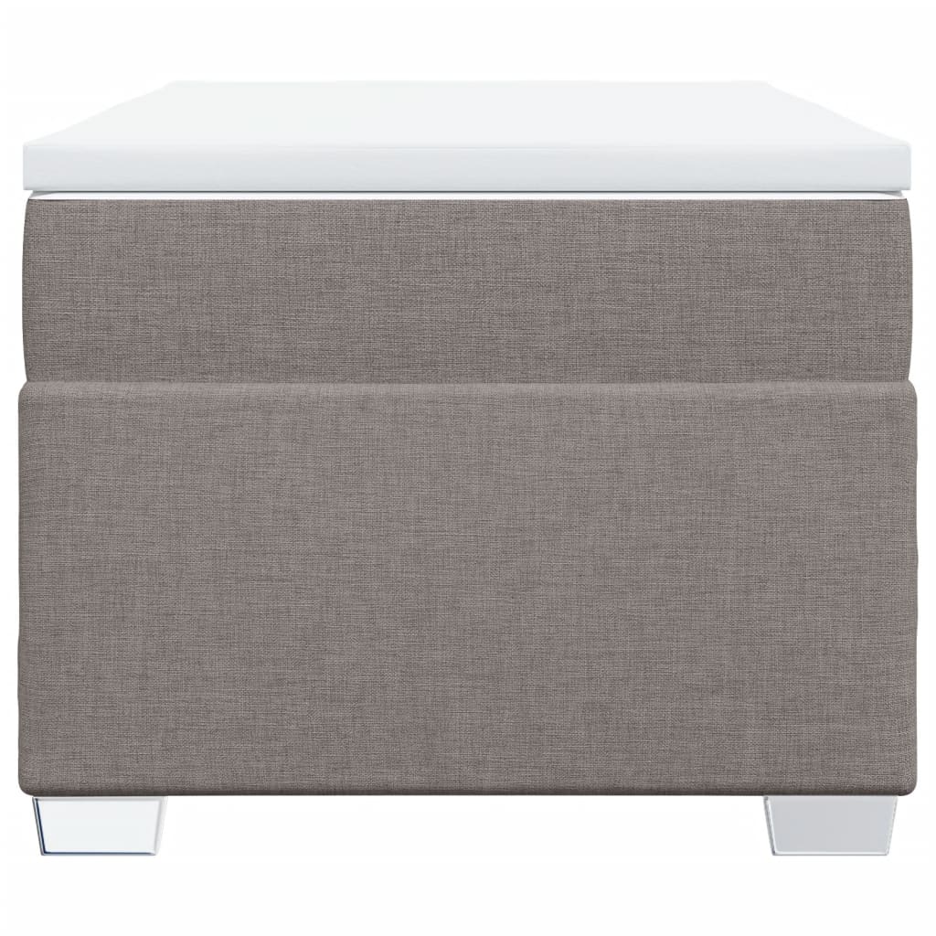 Sommier à lattes de lit avec matelas Taupe 80x200 cm Tissu - XIOS