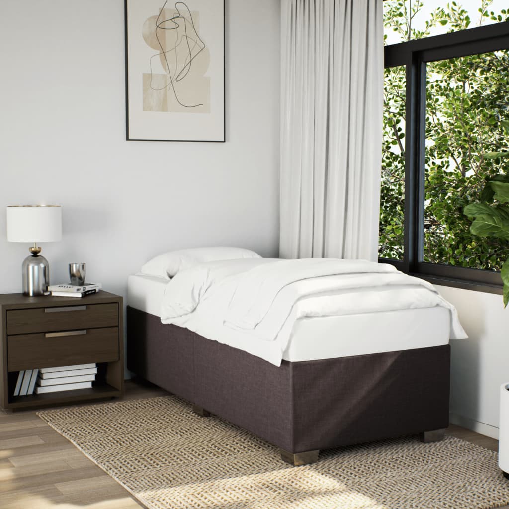 Sommier à lattes de lit avec matelas Marron foncé 90x190 cm - XIOS