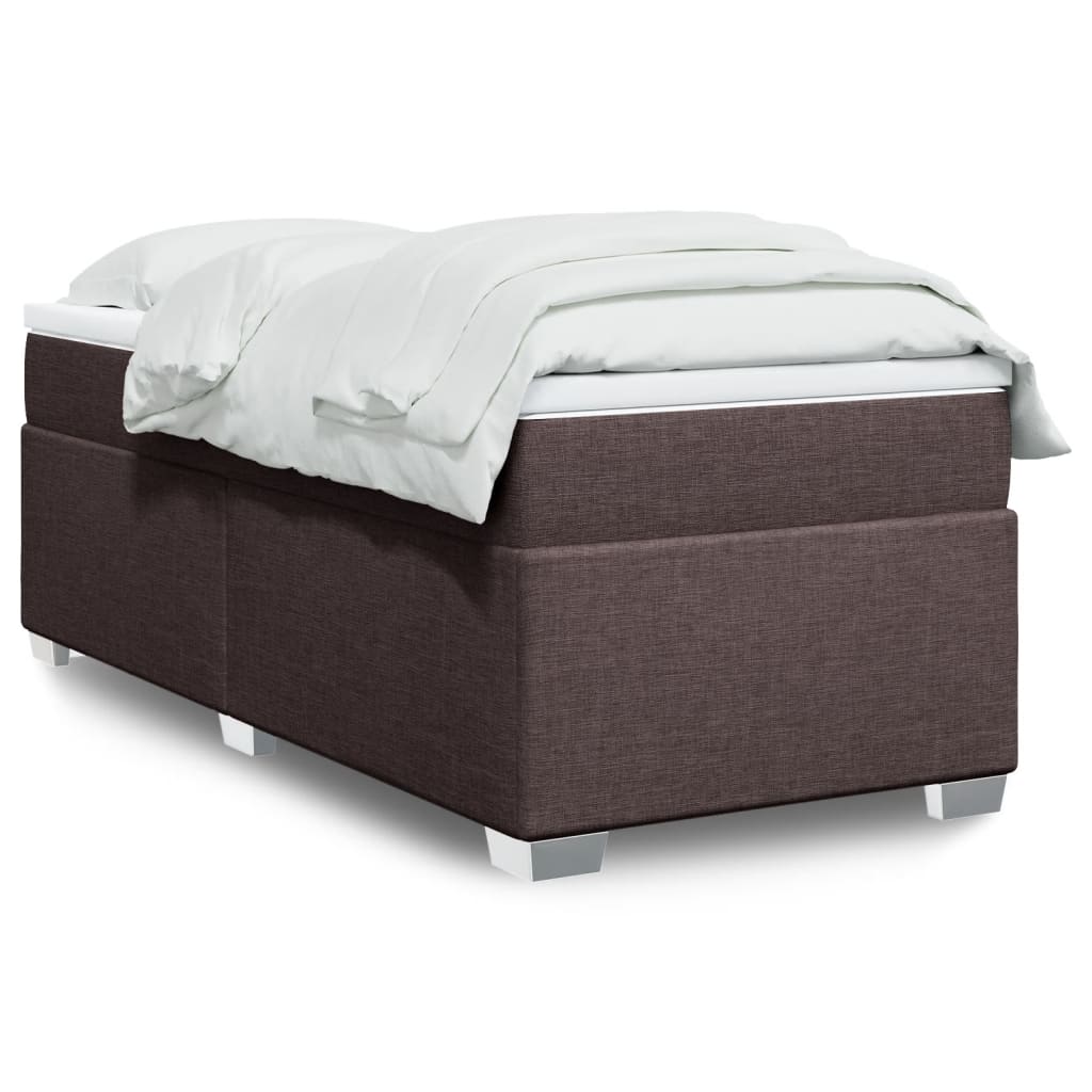 Sommier à lattes de lit avec matelas Marron foncé 90x190 cm - XIOS