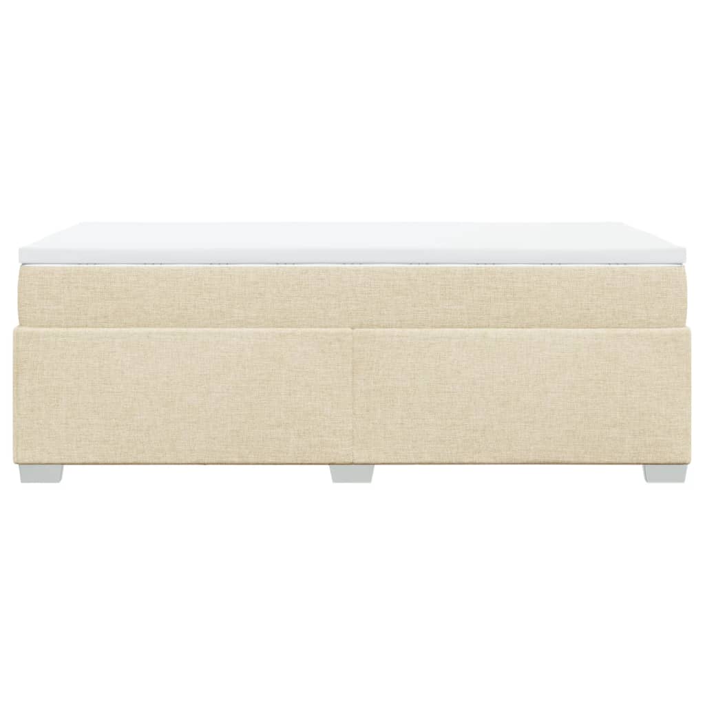 Sommier à lattes de lit et matelas Crème 90x190 cm Tissu - XIOS