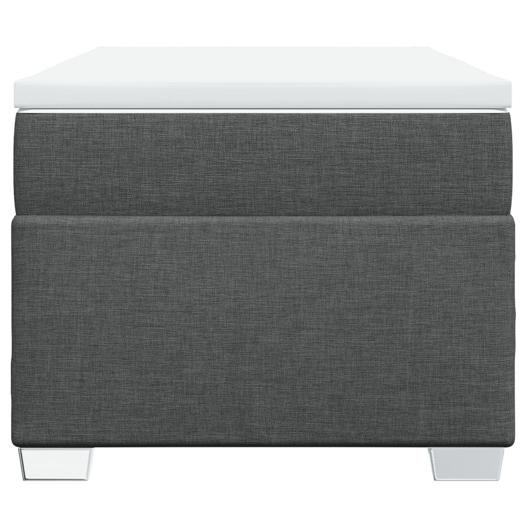 Sommier à lattes de lit avec matelas Gris foncé 100x200cm Tissu - XIOS