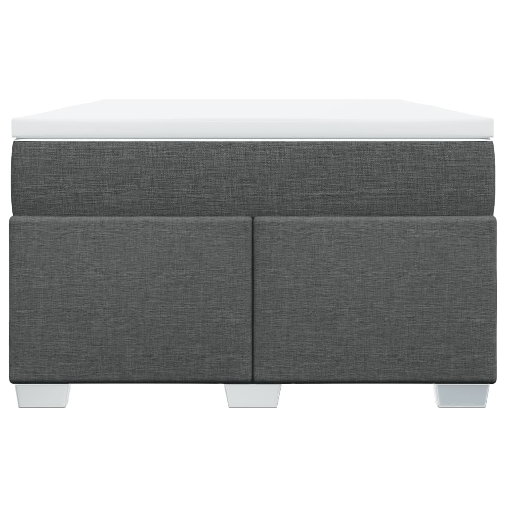 Sommier à lattes de lit avec matelas Gris foncé 120x200cm Tissu - XIOS