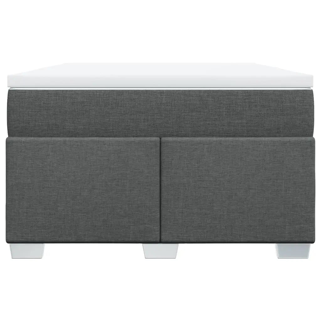 Sommier à lattes de lit avec matelas Gris foncé 120x200cm Tissu - XIOS