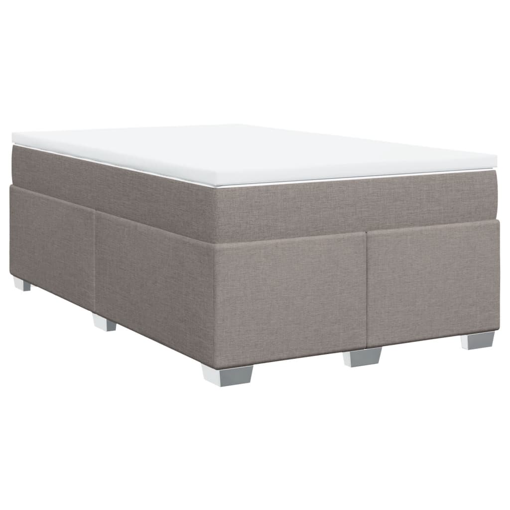 Sommier à lattes de lit avec matelas Taupe 120x200 cm Tissu - XIOS
