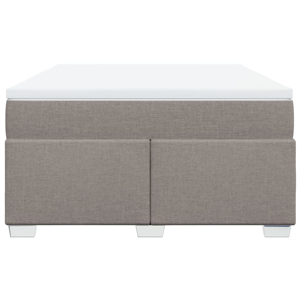 Sommier à lattes de lit avec matelas Taupe 140x200 cm Tissu - XIOS