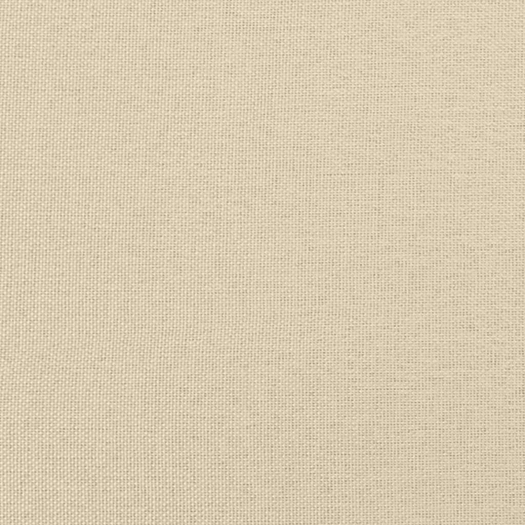 Sommier à lattes de lit avec matelas Crème 160x200 cm Tissu - XIOS