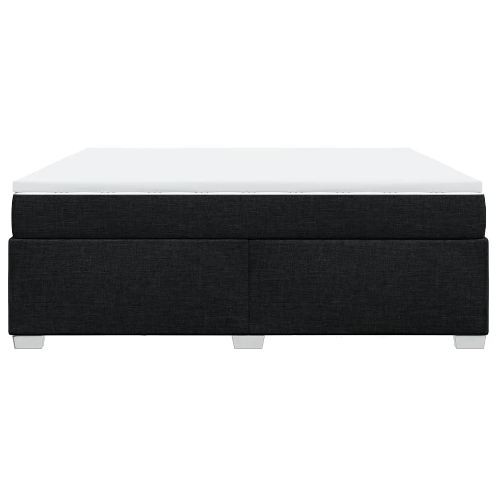 Sommier à lattes de lit avec matelas Noir 180x200 cm Tissu - XIOS