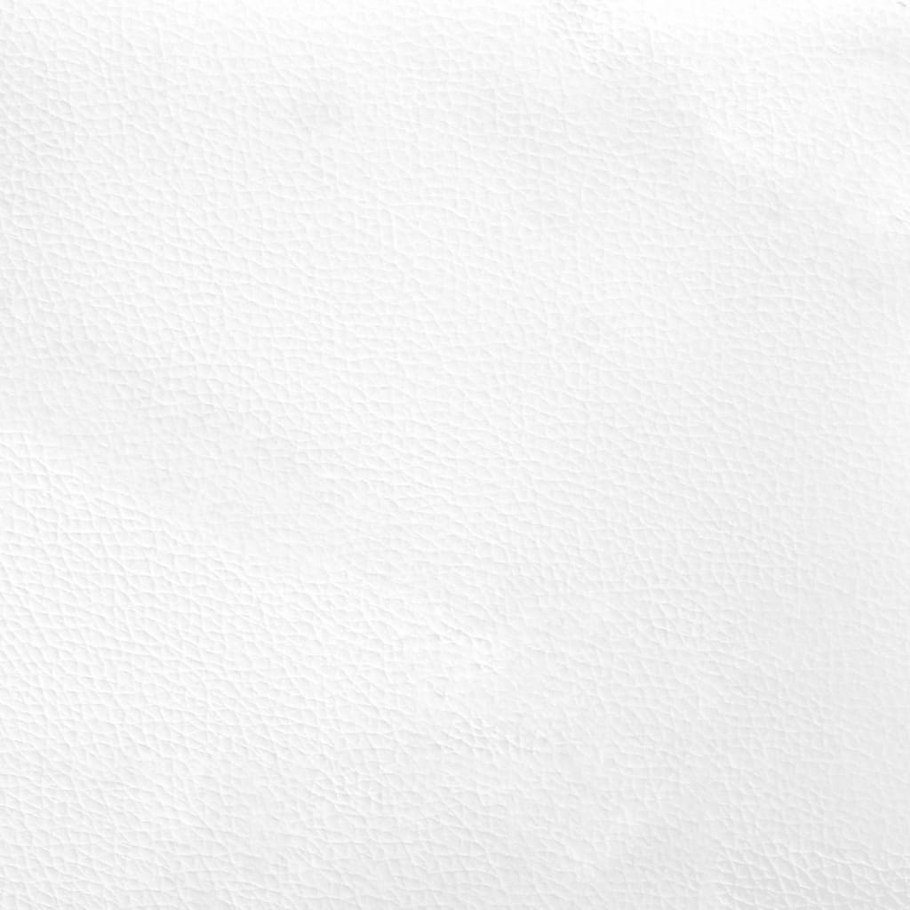 Sommier à lattes de lit avec matelas Blanc 80x200 cm Similicuir - XIOS