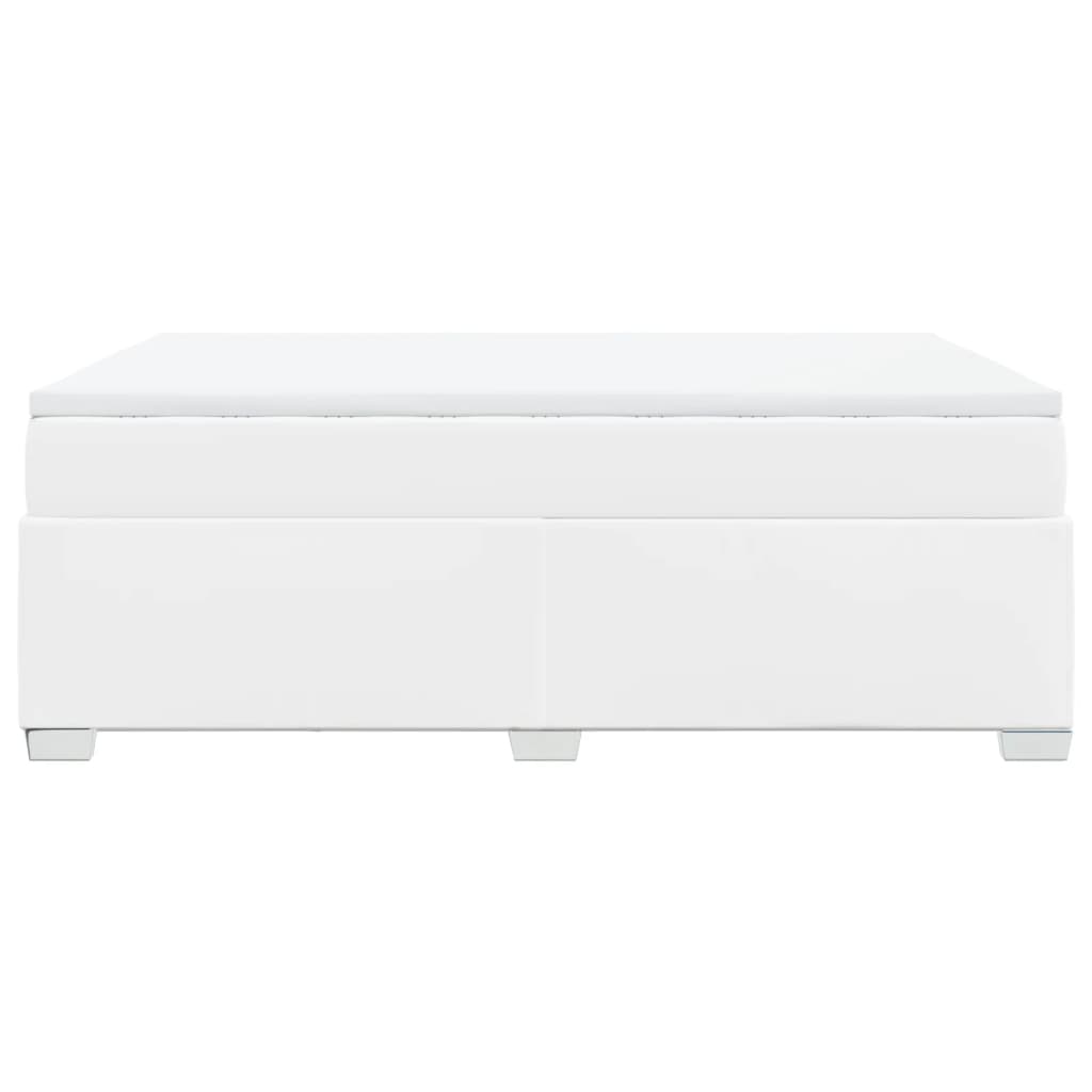 Sommier à lattes de lit avec matelas Blanc 140x200cm Similicuir - XIOS