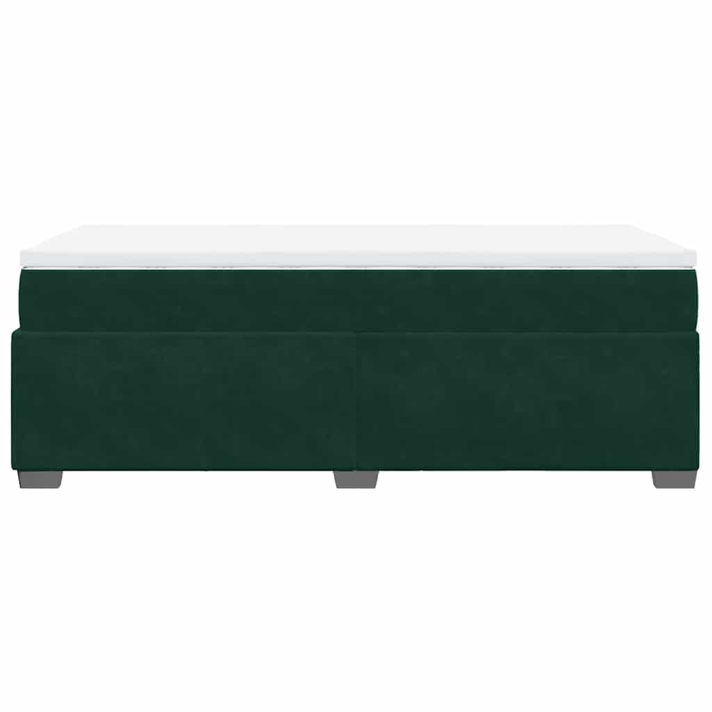 Sommier à lattes de lit et matelas Vert foncé 80x200 cm Velours - XIOS
