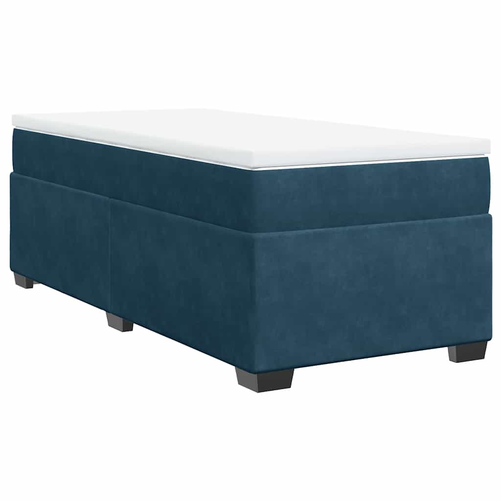 Sommier à lattes de lit avec matelas Bleu foncé 90x190 cm - XIOS