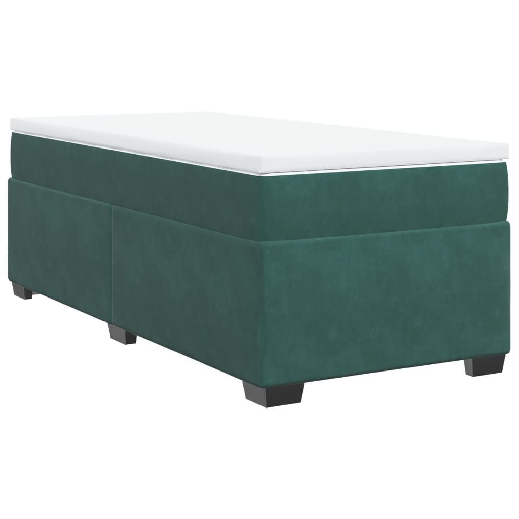 Sommier à lattes de lit avec matelas Vert foncé 90x200 cm - XIOS