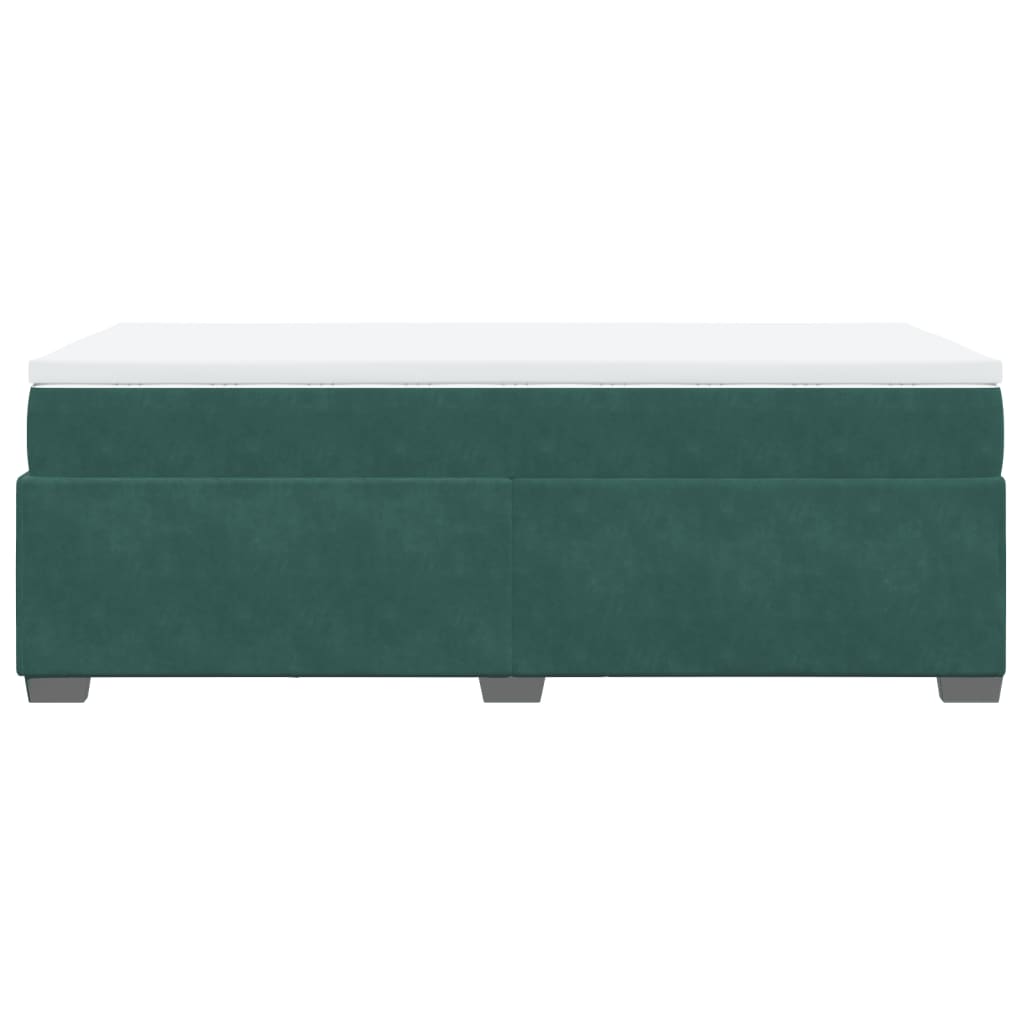 Sommier à lattes de lit avec matelas Vert foncé 90x200 cm - XIOS