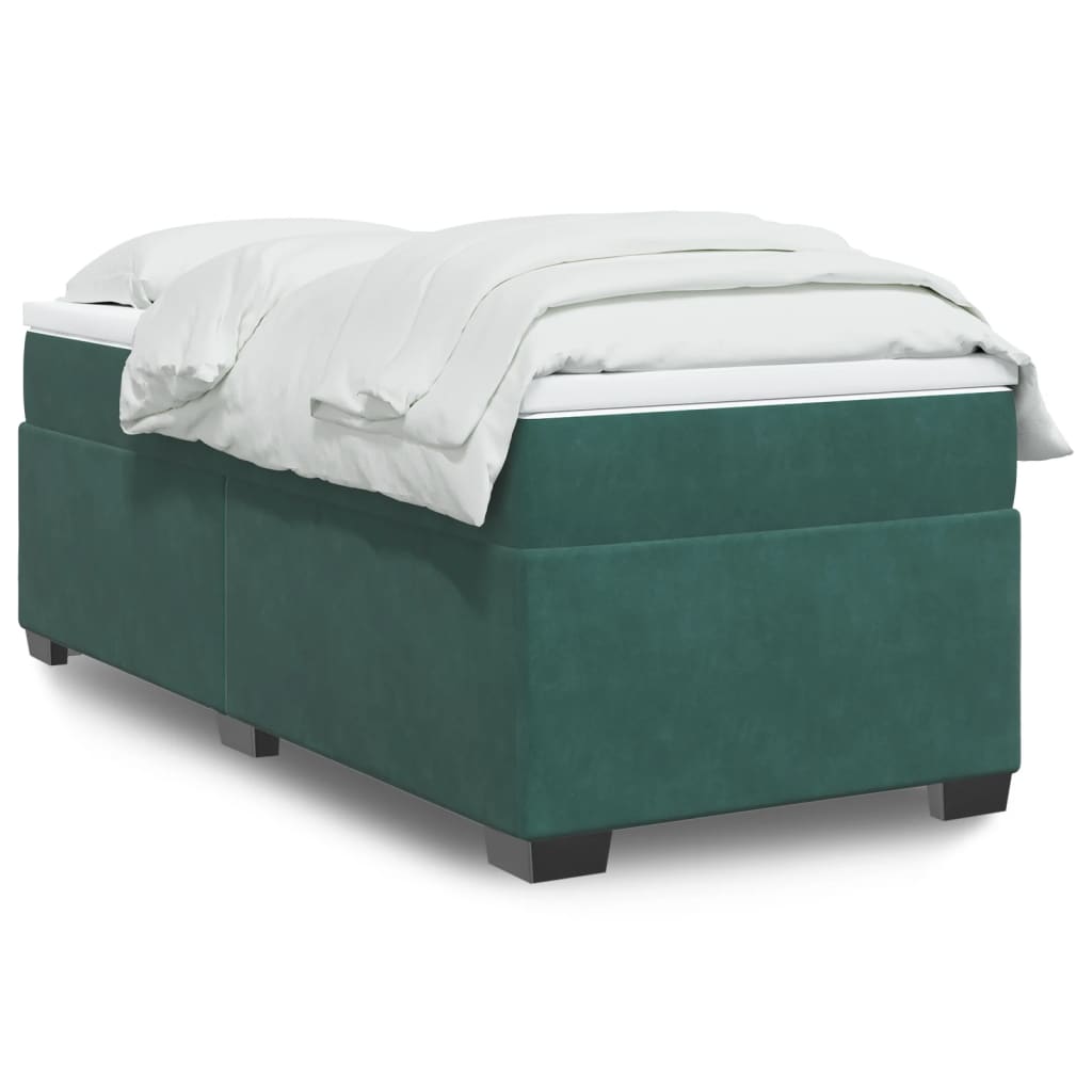 Sommier à lattes de lit avec matelas Vert foncé 90x200 cm - XIOS