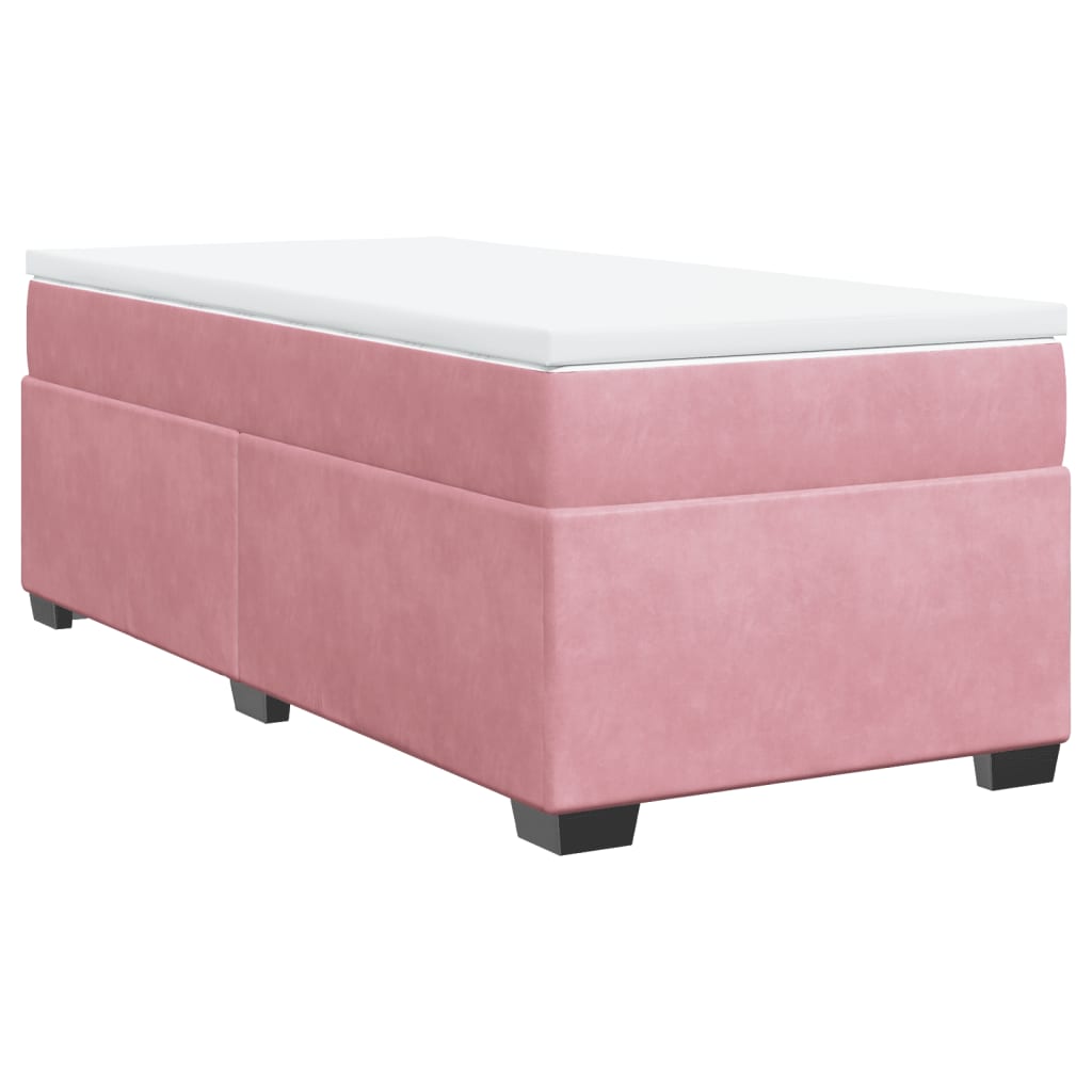 Sommier à lattes de lit avec matelas Rose 90x200 cm Velours - XIOS