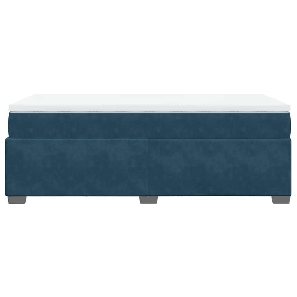 Sommier à lattes de lit avec matelas Bleu foncé 100x200 cm - XIOS