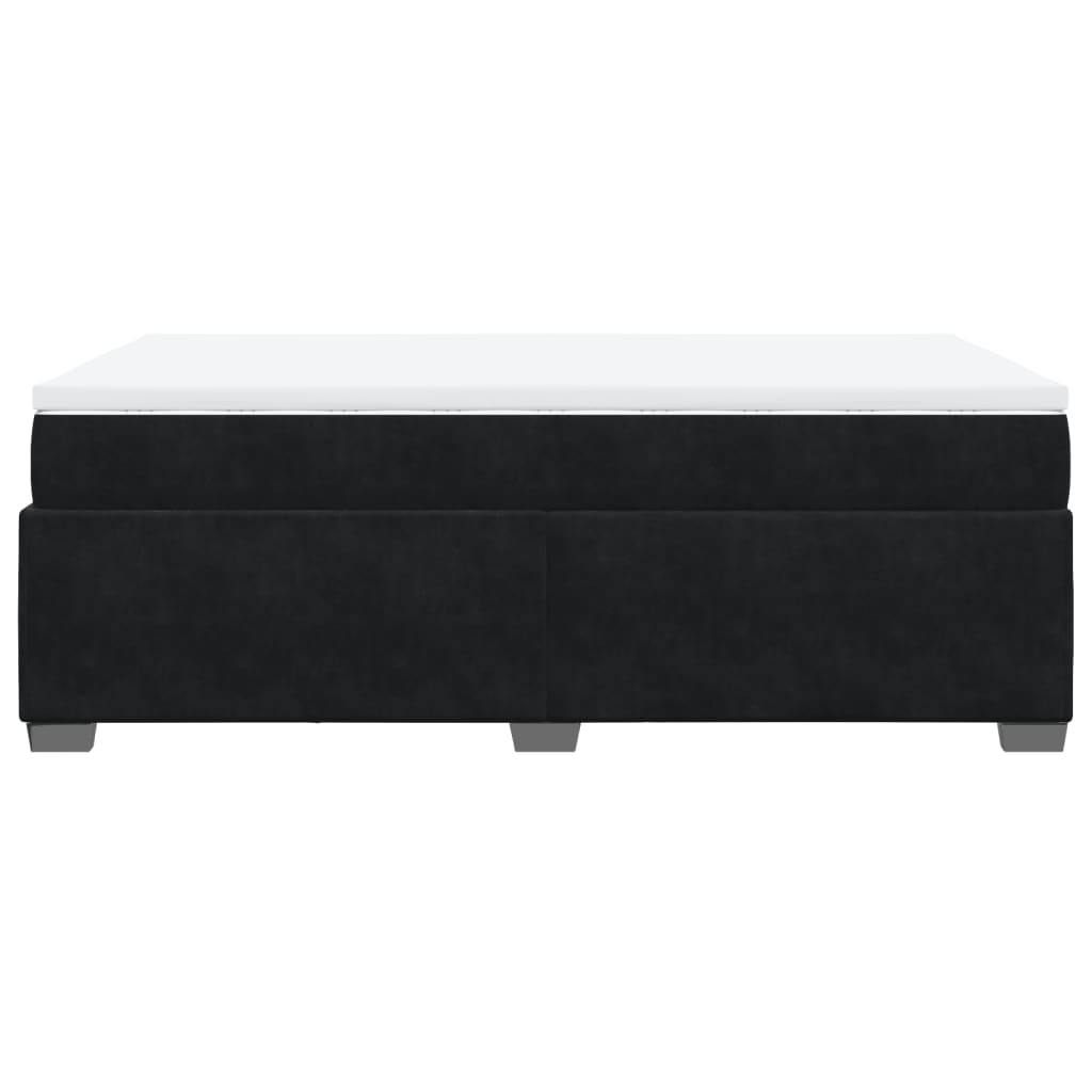 Sommier à lattes de lit avec matelas Noir 120x200 cm Velours - XIOS