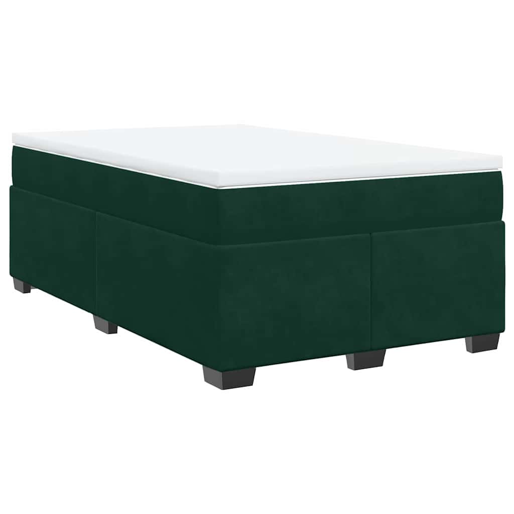 Sommier à lattes de lit et matelas Vert foncé 120x200cm Velours - XIOS