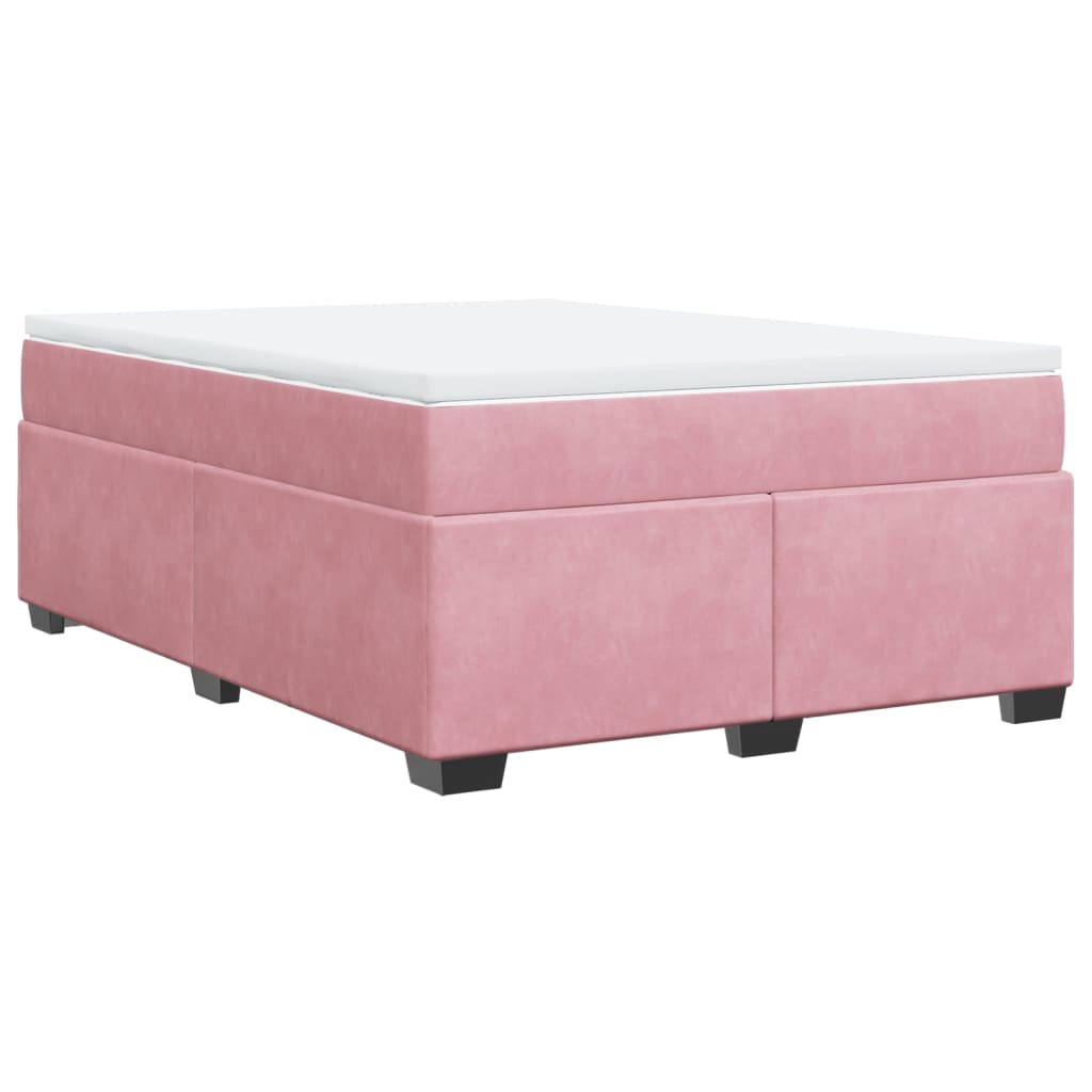 Sommier à lattes de lit avec matelas Rose 160x200 cm Velours - XIOS
