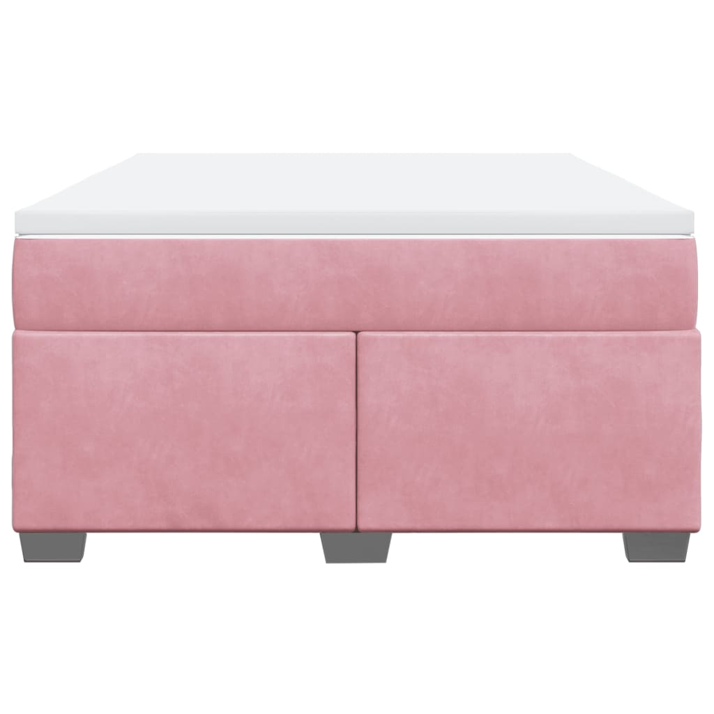Sommier à lattes de lit avec matelas Rose 160x200 cm Velours - XIOS