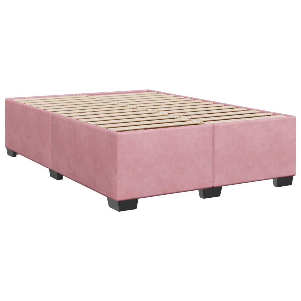 Sommier à lattes de lit avec matelas Rose 160x200 cm Velours - XIOS