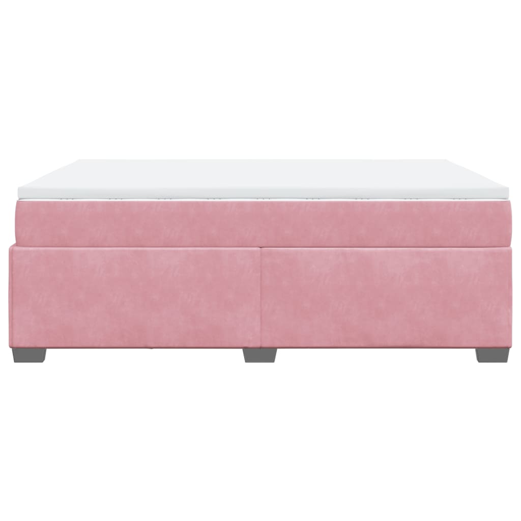 Sommier à lattes de lit avec matelas Rose 160x200 cm Velours - XIOS