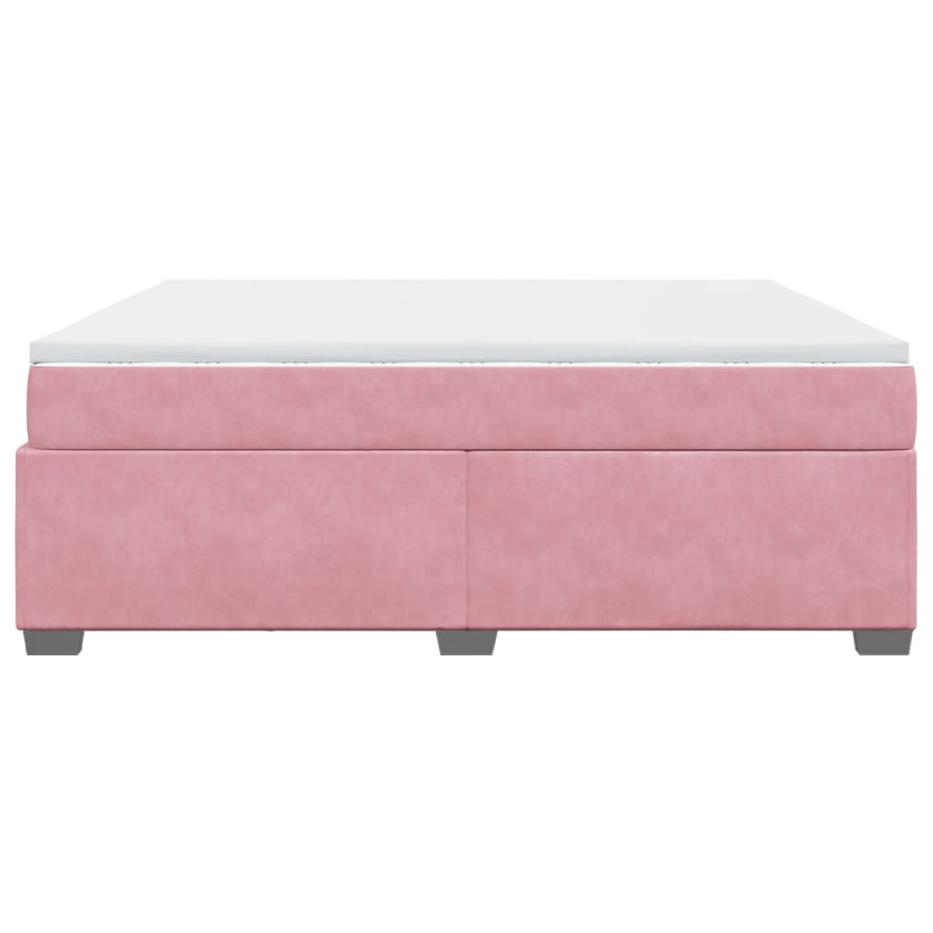 Sommier à lattes de lit avec matelas Rose 180x200 cm Velours - XIOS