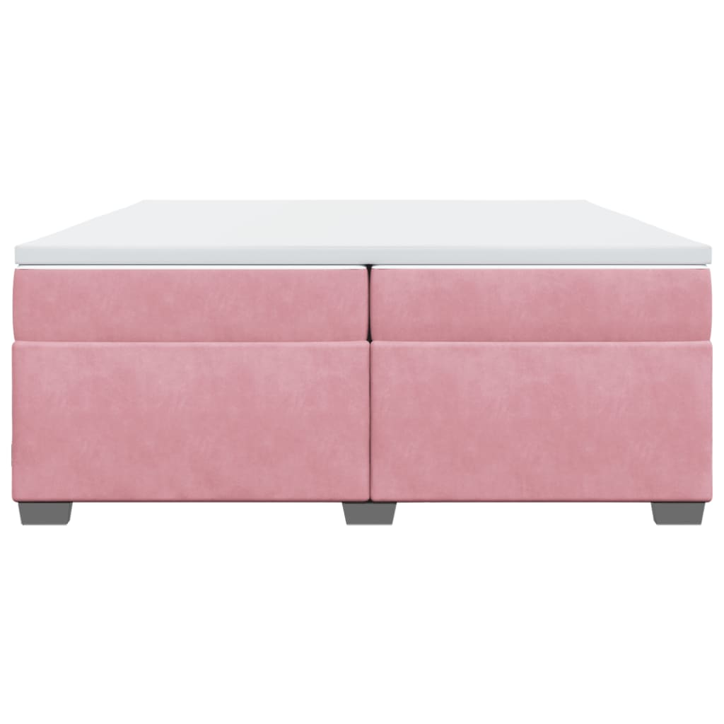 Sommier à lattes de lit avec matelas Rose 200x200 cm Velours - XIOS