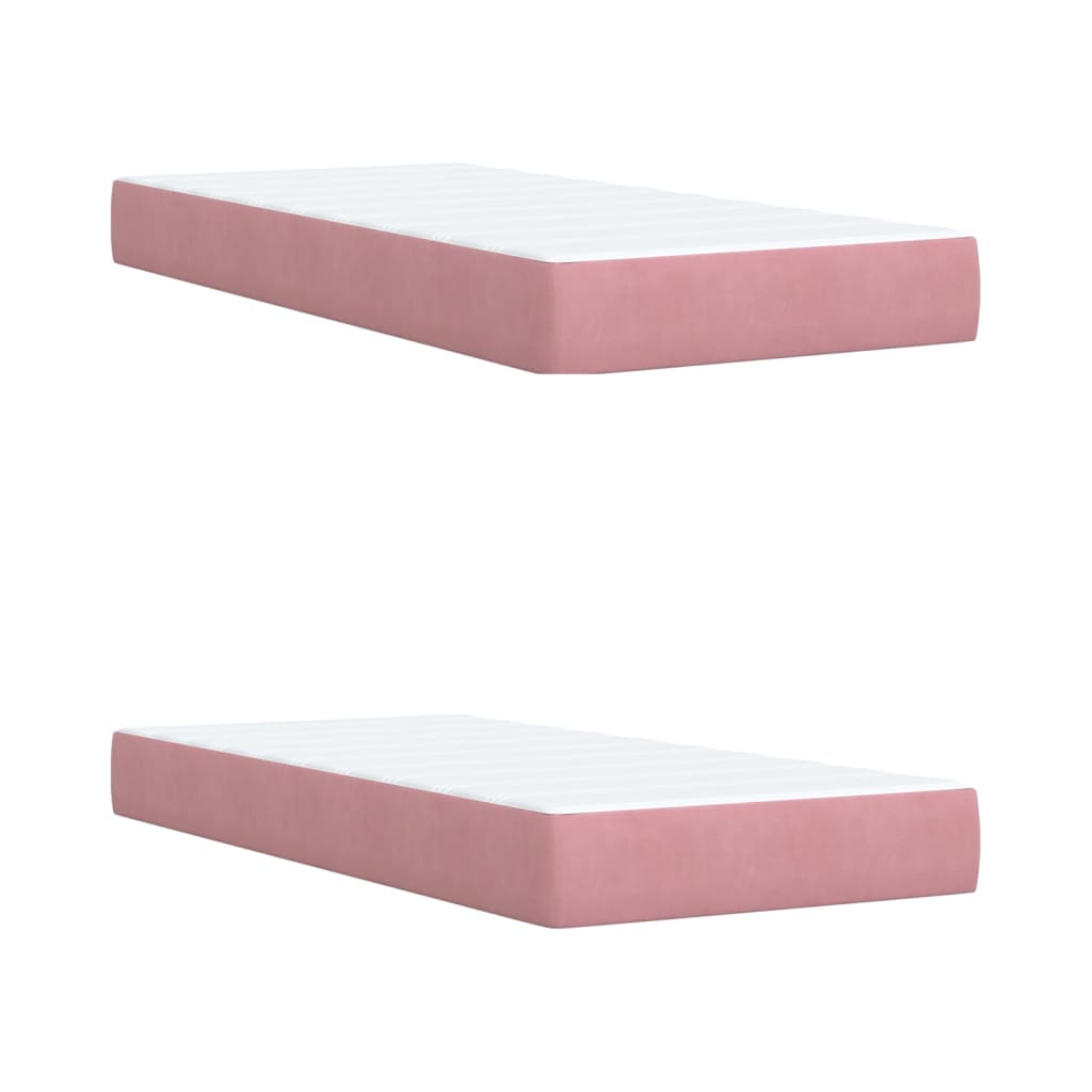 Sommier à lattes de lit avec matelas Rose 200x200 cm Velours - XIOS
