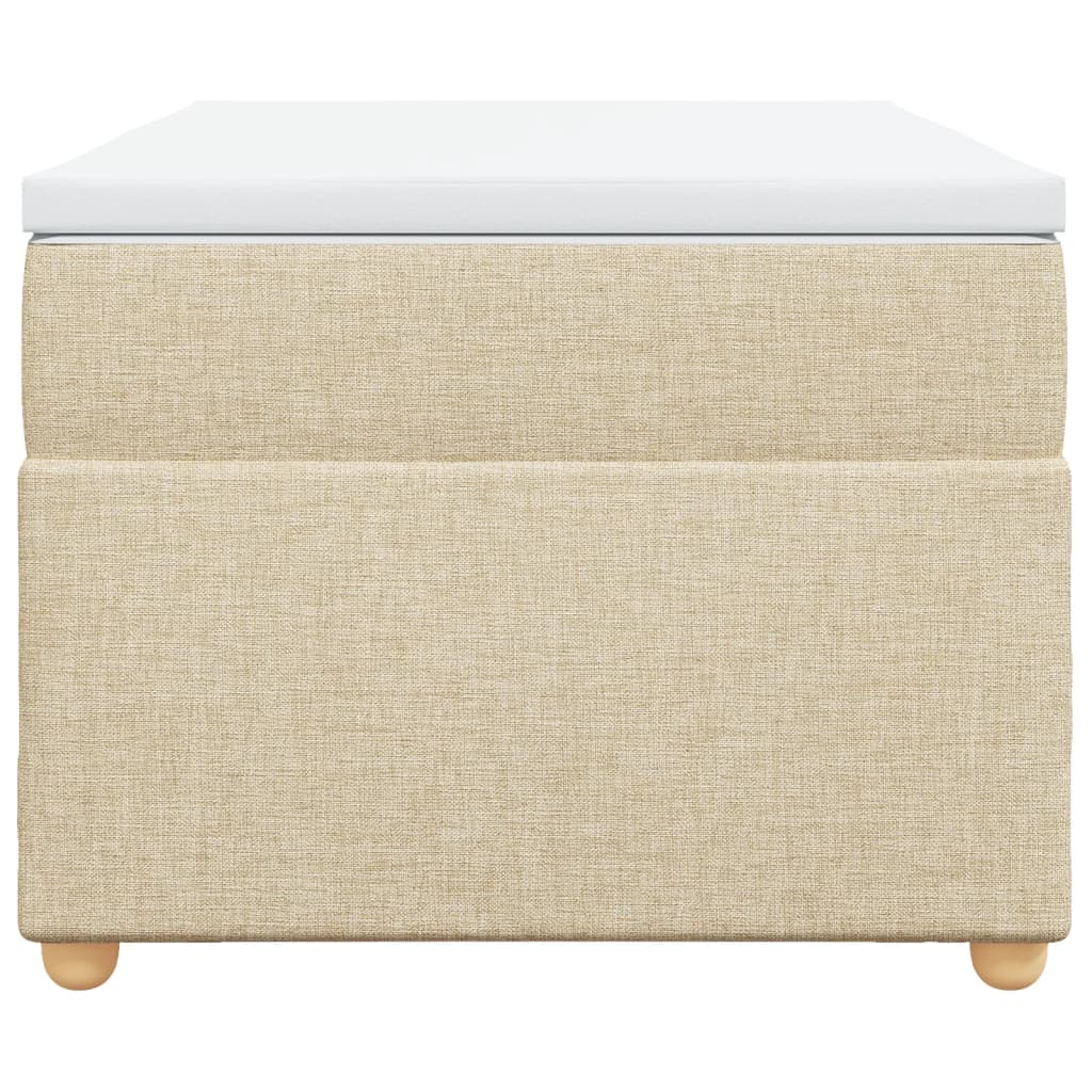 Sommier à lattes de lit avec matelas Crème 80x200 cm Tissu - XIOS