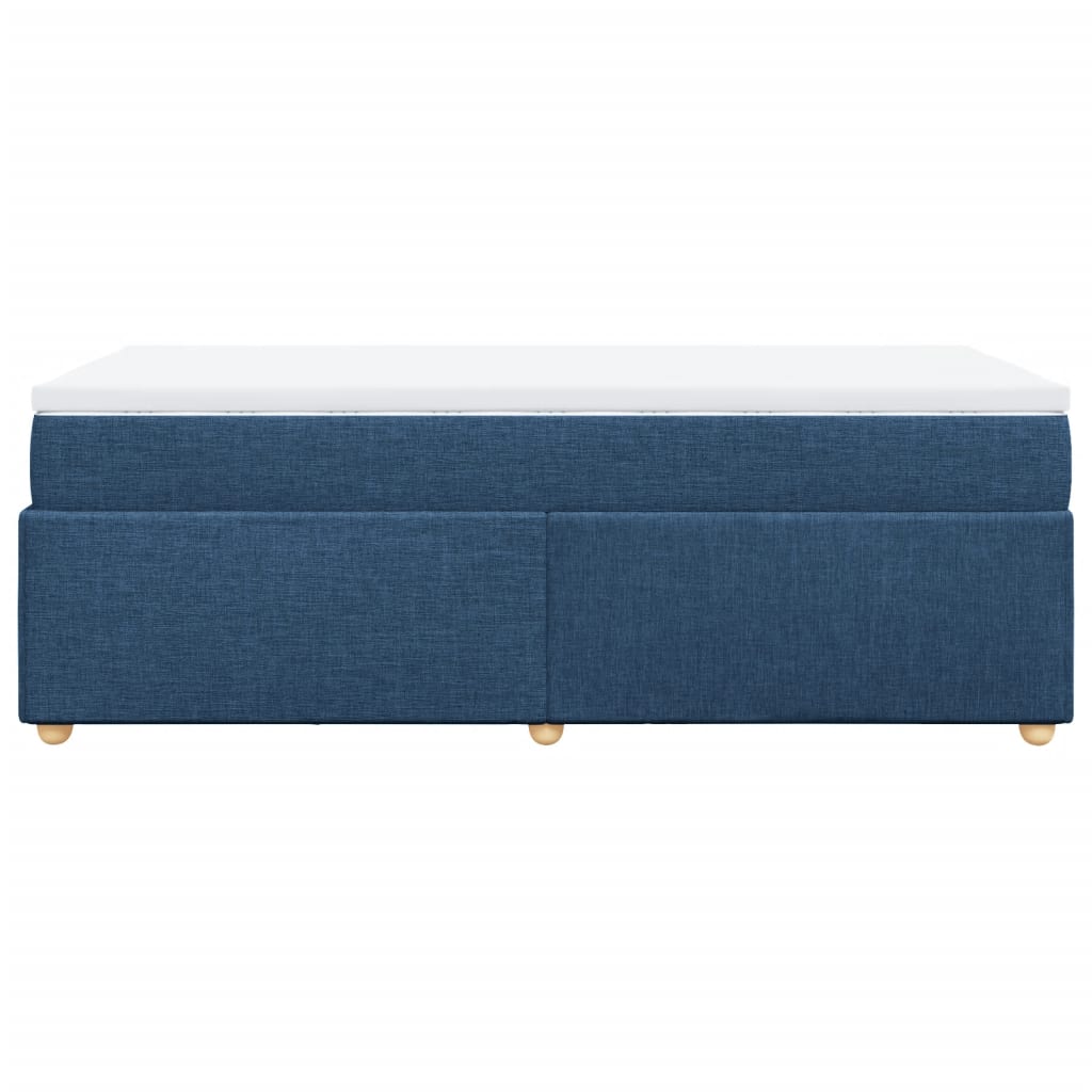 Sommier à lattes de lit avec matelas Bleu 80x200 cm Tissu - XIOS