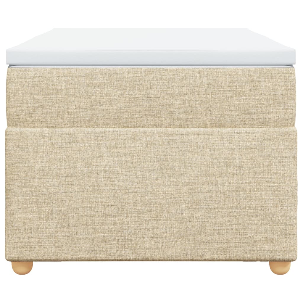 Sommier à lattes de lit et matelas Crème 90x190 cm Tissu - XIOS