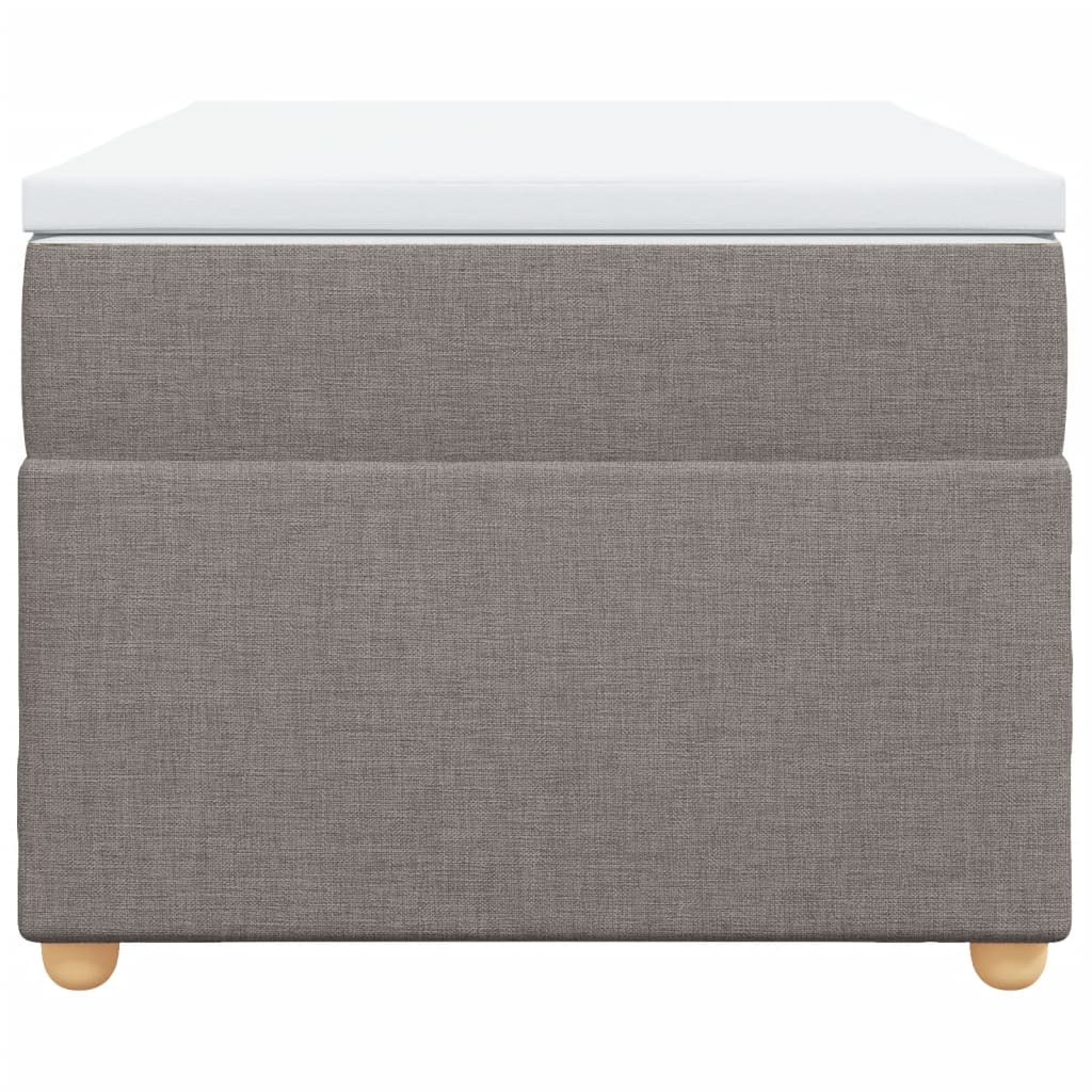 Sommier à lattes de lit avec matelas Taupe 100x200 cm Tissu - XIOS
