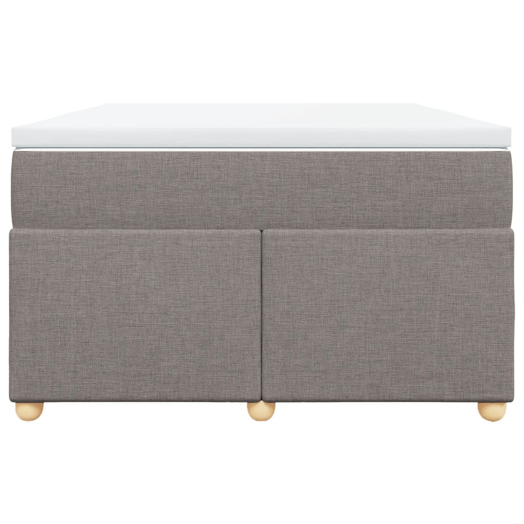 Sommier à lattes de lit avec matelas Taupe 120x200 cm Tissu - XIOS
